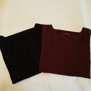 Set of Maggie Barnes tank tops.